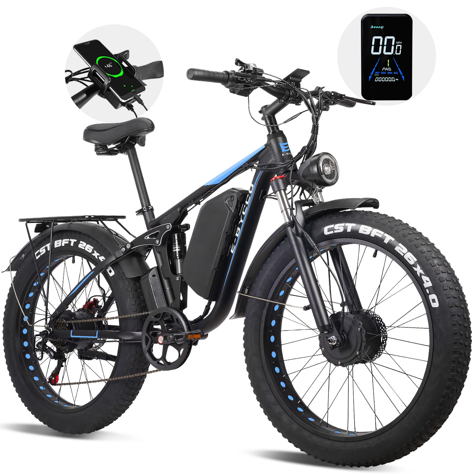 Dual Motor Electric Bike: ECOCOGY Dual Motor E-Bike