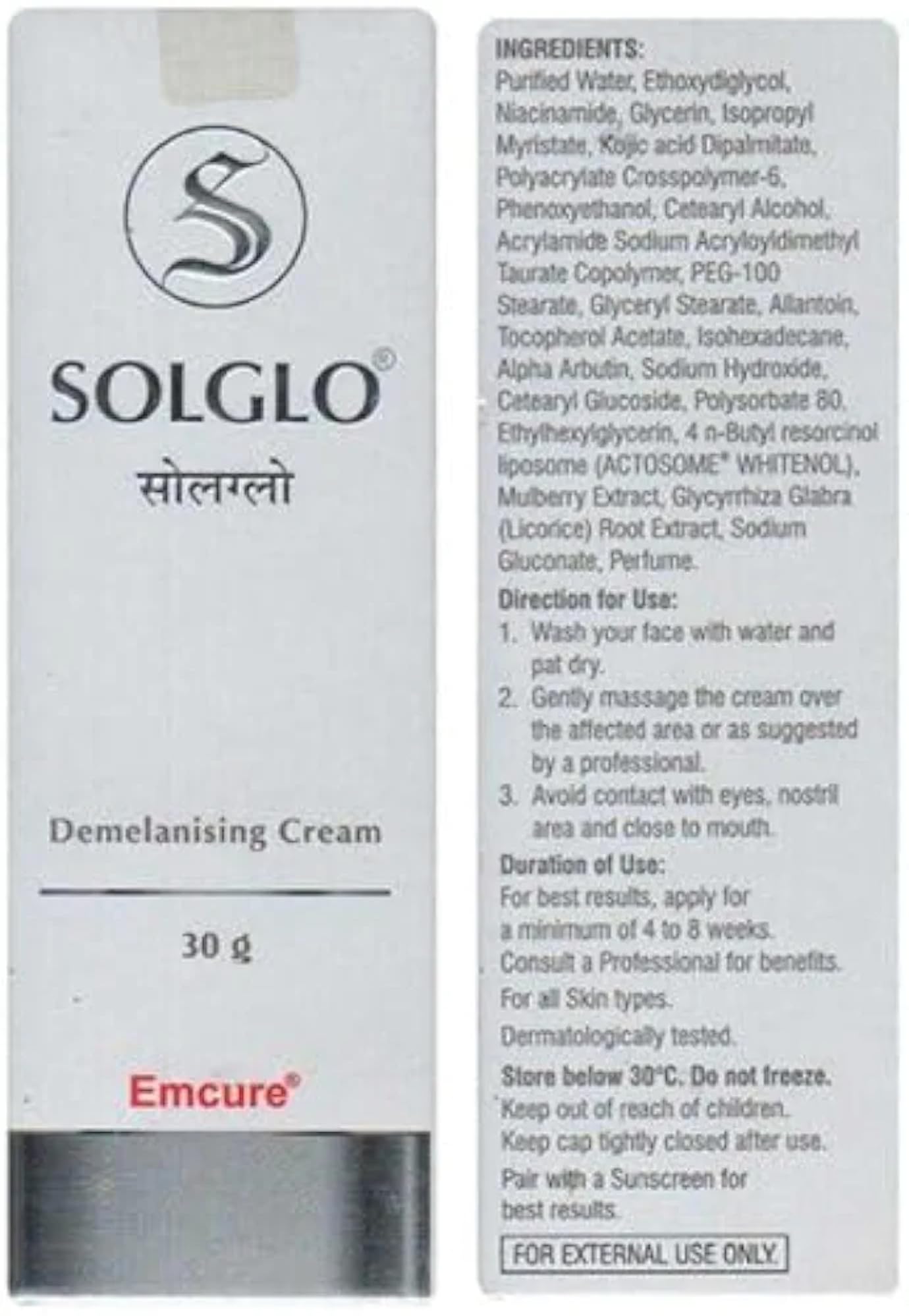 SOL_GLO DEMELANISING Cream[ 30gm]