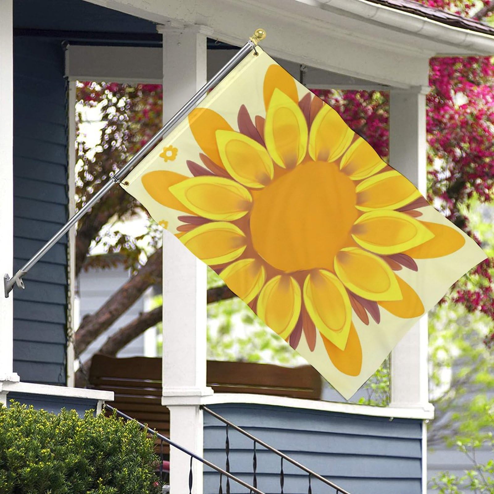 CMEGKE Sonnenblumen-Gartenflagge – Doppelseitig, Aus Jute, 31,8 X 45,7 Cm, Für Garten, Terrasse & Mehr