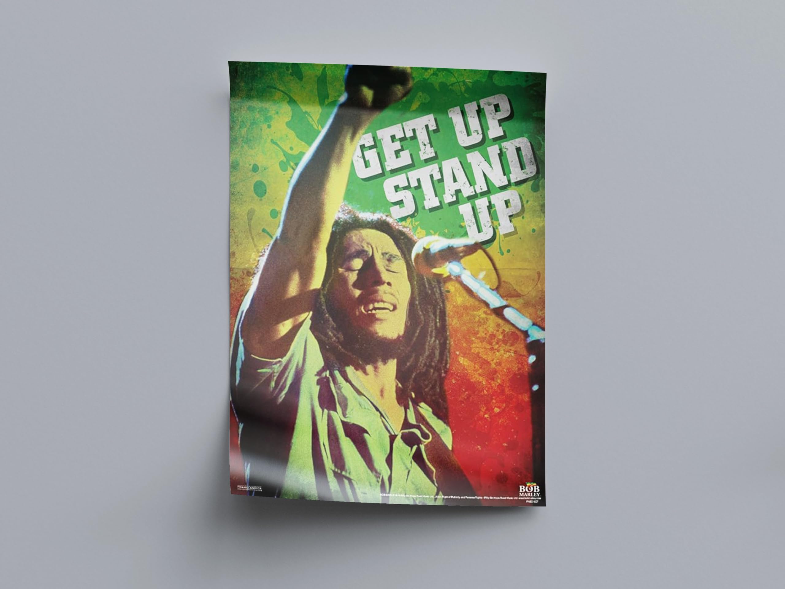 ボブ・マーリー GET UP STAND UP ポスター BOB MARLEY GET UP STAND UP 24X36 POSTER REGGAE MUSIC LEGEND RASTA