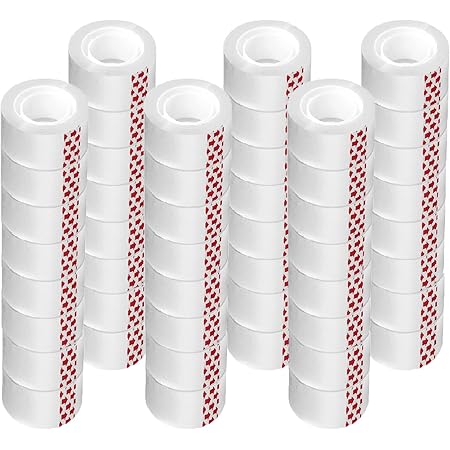 Clear Tape 4 Rolls Refills - 0.7 Inch Wide, 27.3 Yards Long For