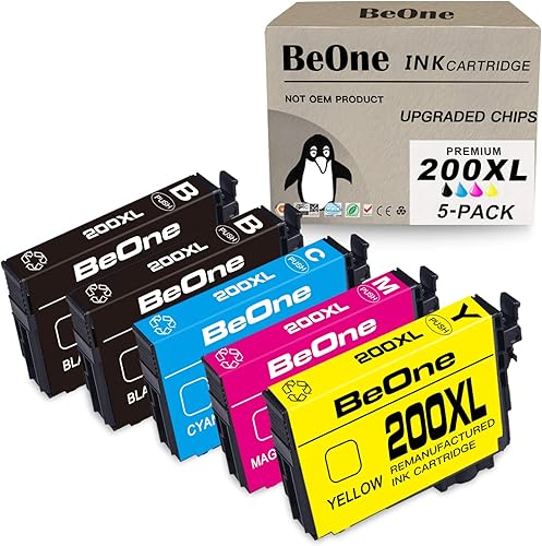 Miniatura 8 de BeOne Cartucho de tinta remanufacturado de repuesto para Epson 200XL T200XL para impresora Expression Home XP-200 XP-300 XP-310 XP-400 XP-410