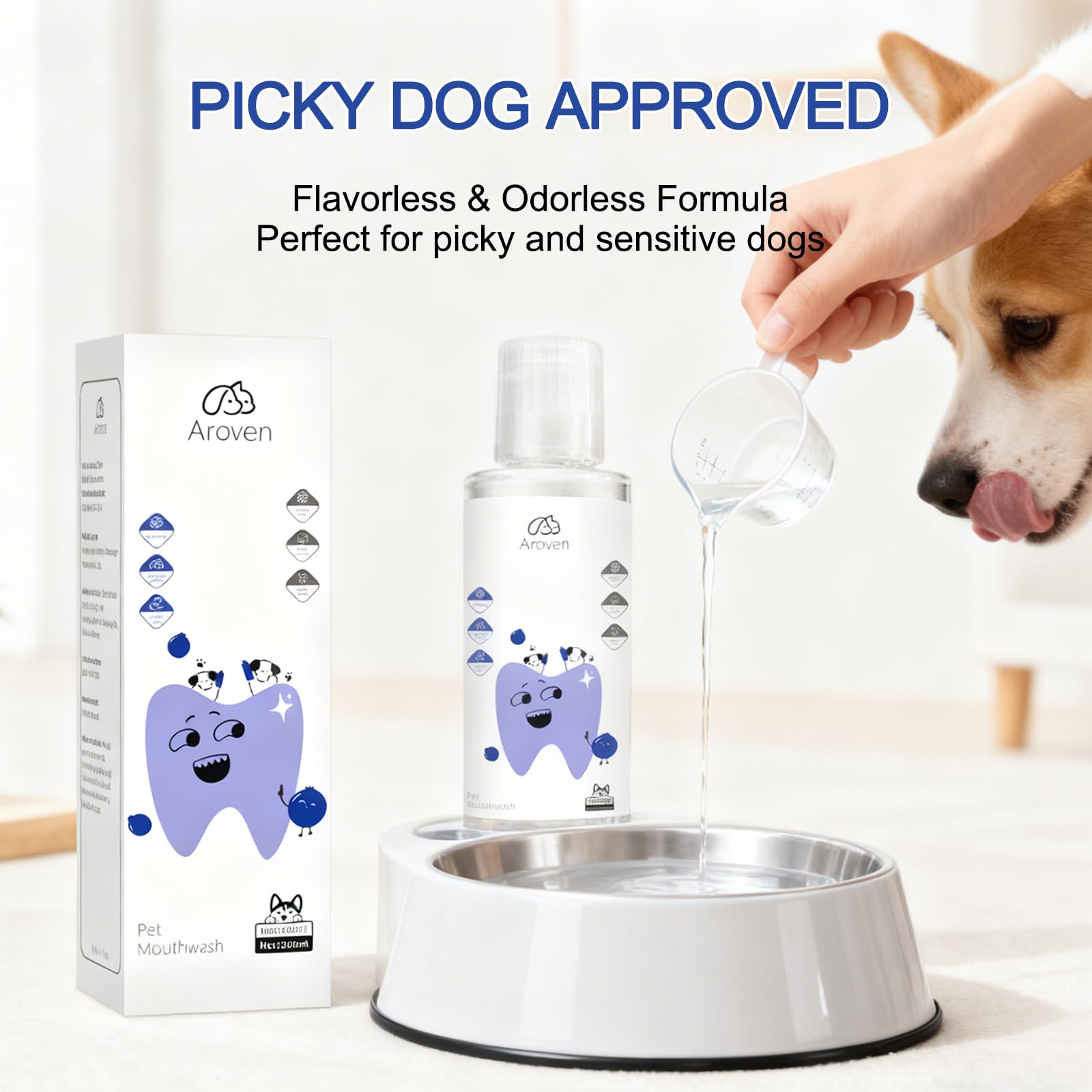 Dental Dog, 7.05oz Dog Water Additive for Dental Care, Dental para Perros, Specialized Dental Care Formula, Odorless & Flavorless Formula to Fight Tartar Promote Healthy Gums (1 PCS) - image 5