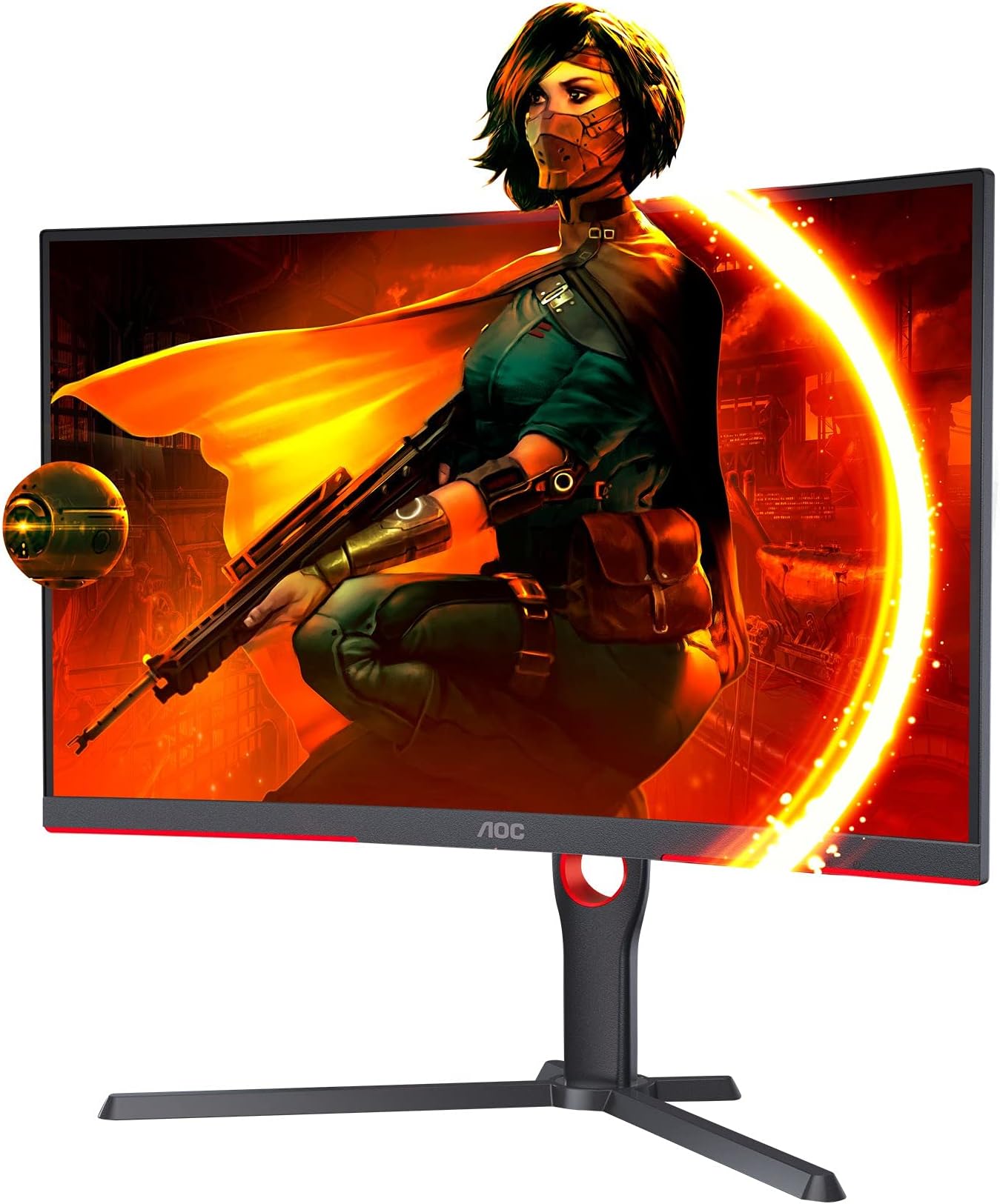 AOC CU34P3CV - 34 Inch QHD Curved Monitor, 100Hz, VA, Height Adjust ...