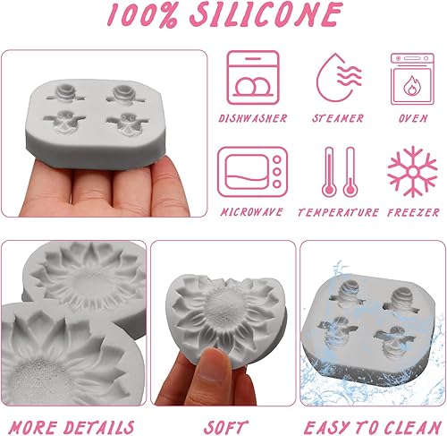 Miniatura 3 de Molde de silicona de abeja, diseño de mariposa, girasol, chocolate, fondant, para decoración de pasteles, decoración de cupcakes, arcilla polimérica