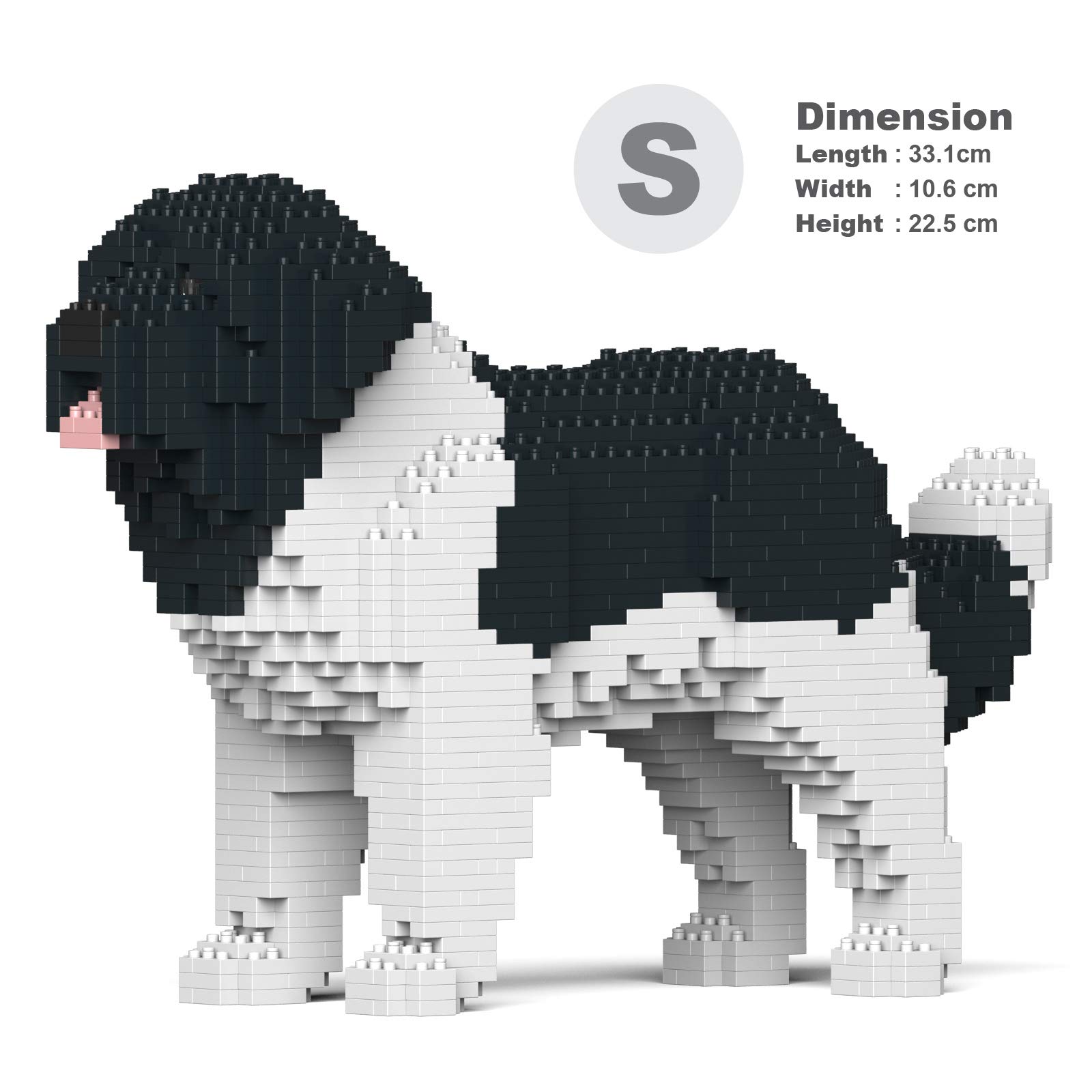 Amazon.com: JEKCA Newfoundland Dog 01S-M03 | Dog Plastic Building