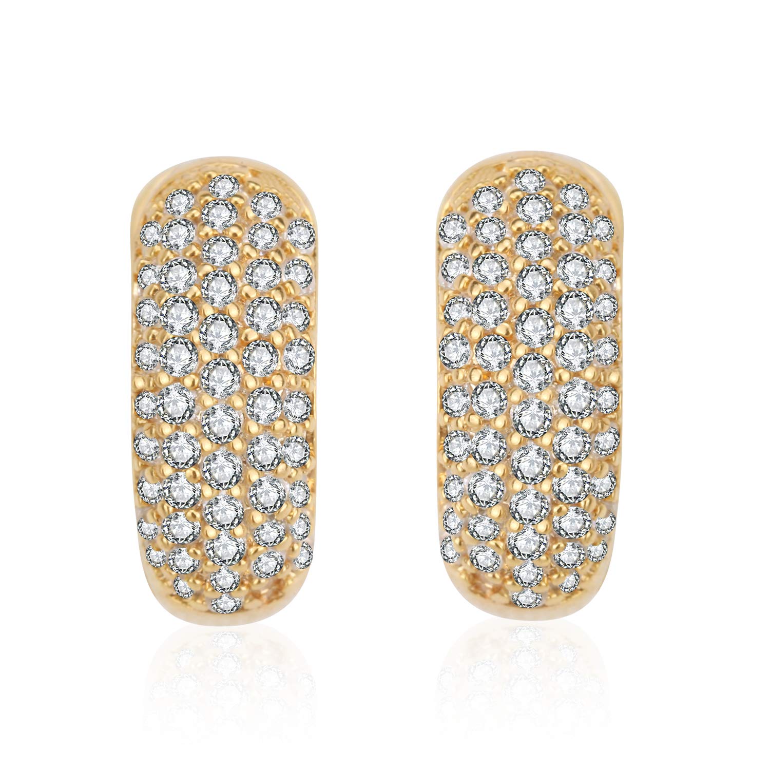 Wonderful day, happy, lovely, shine, lucky, everything is easy, Yeah! earrings made with Zirconia