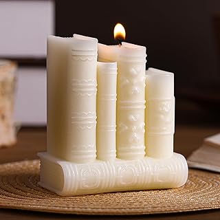 Nuanchu Book Frame Candle Book Lovers Gifts Lavender Soy Reading Candles...