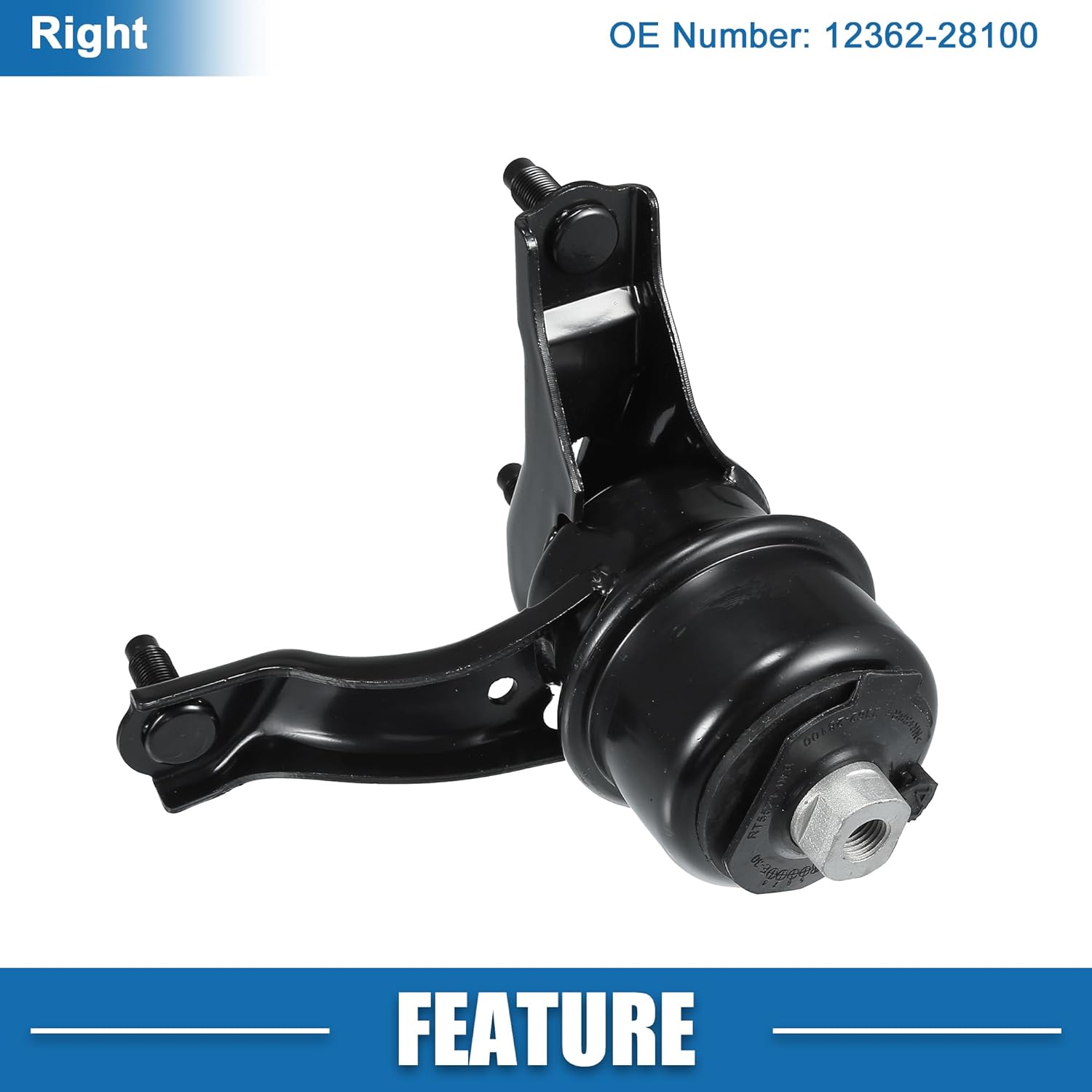 Engine Motor Mount No.12362-28100 Right Trans Mounting Insulator for Toyota Camry 2.4L 2002-2006 for for Lexus ES350 2007-2012 Replaces A4212/ 12362-0A050/ 12362-0H010