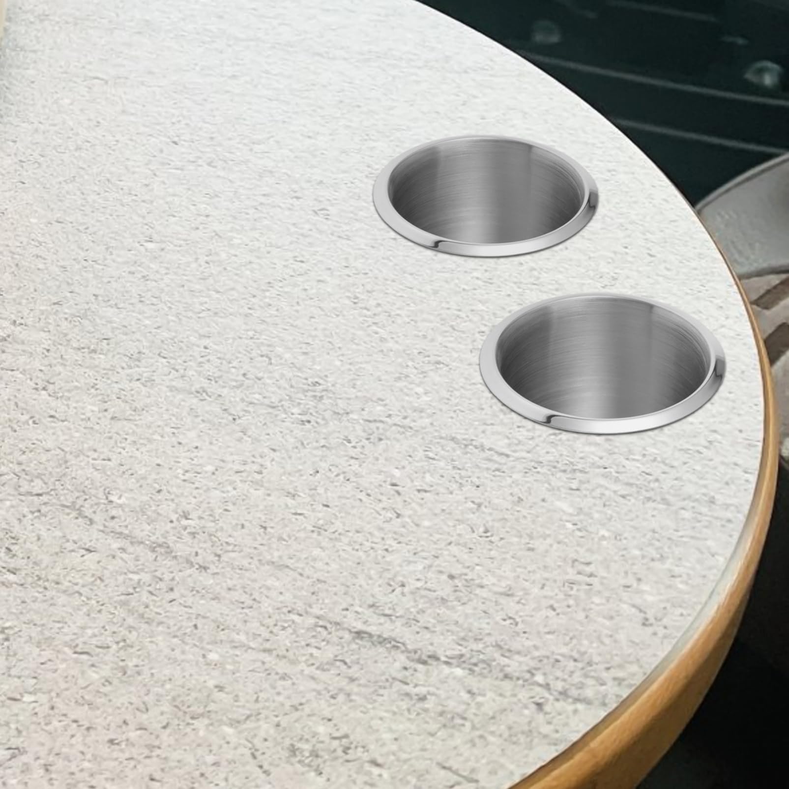 4 Stück Boot Getränkehalter Einbau Cup Holder für Tisch Rv Yacht Robuste und Langlebige Halterung für Getränke Installieren Entfernen Wiederverwendbar