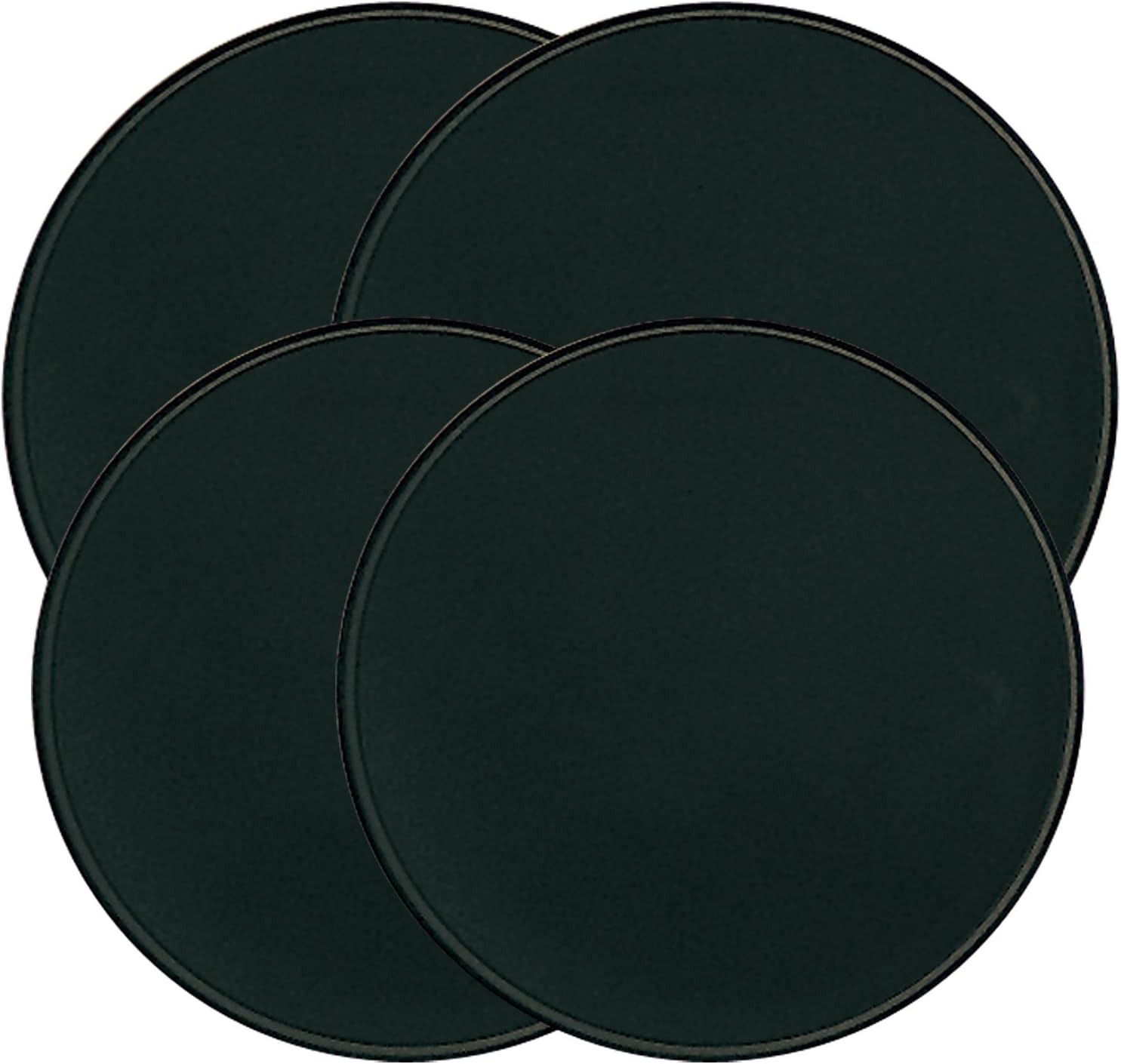 Range Kleen Set of Four Burner Kovers, Black