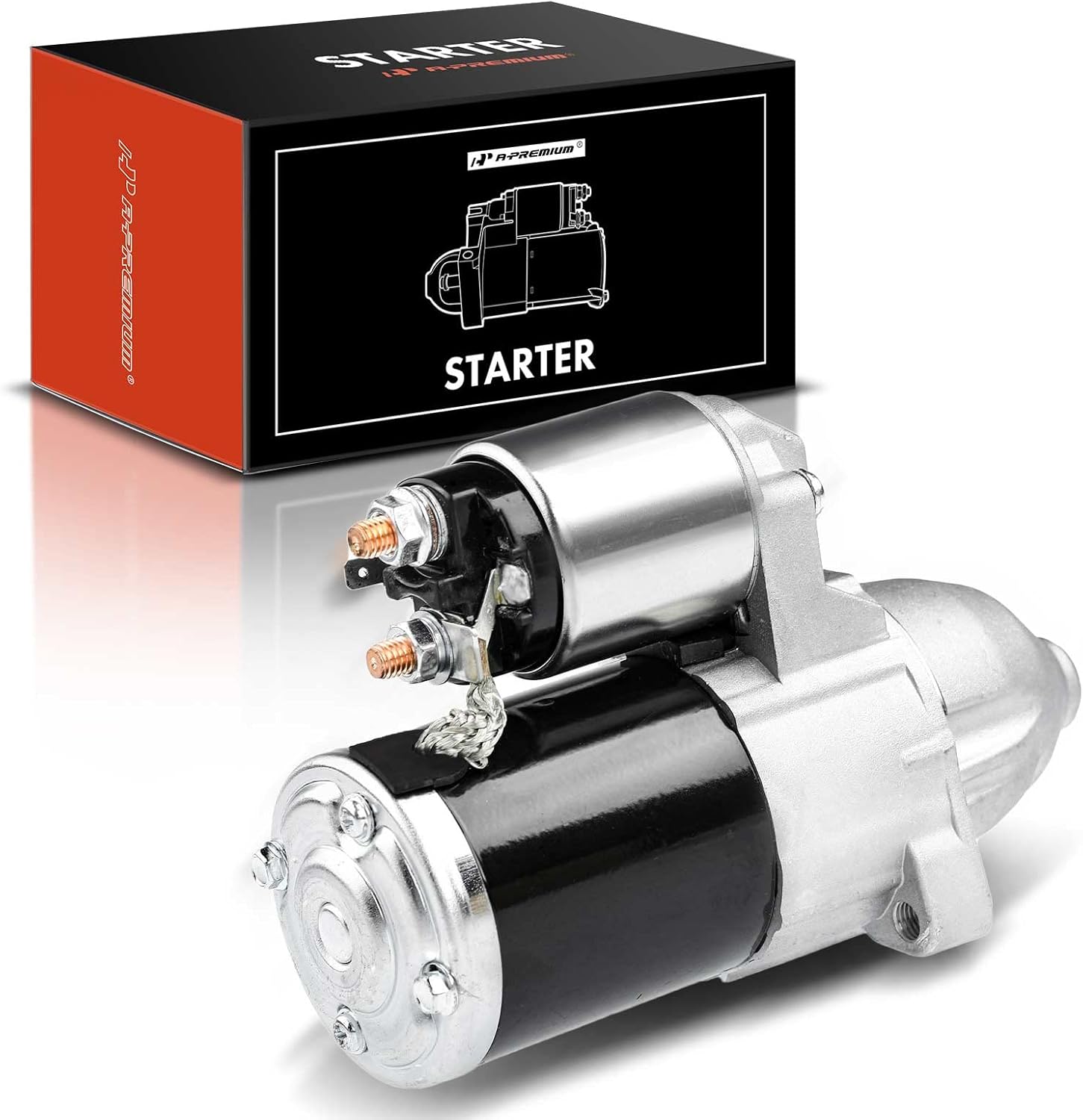 A-Premium Starter Motor Compatible with Mitsubishi Lancer 2008-2011 L4 2.0L, Lancer 2009-2011 L4 2.4L, Outlander 2008-2011 L4 2.4L, 12V 1.4KW 8 Teeth Clockwise, Replace# M0T21571, 1810A011, M1810A011D