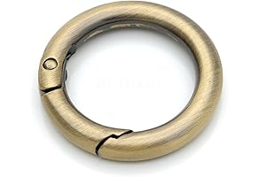 CRAFTMEMORE 2pcs 2 Inches Inner O Ring Spring Opening Snap Trigger Clip Buckle Charm