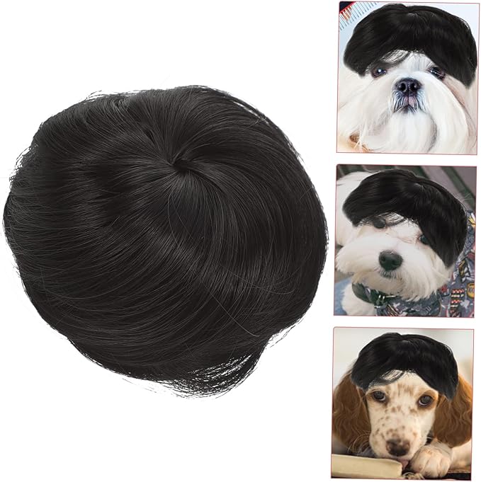 Peluca para Perro con Correa Ajustable para Disfraces Halloween miniatura 4