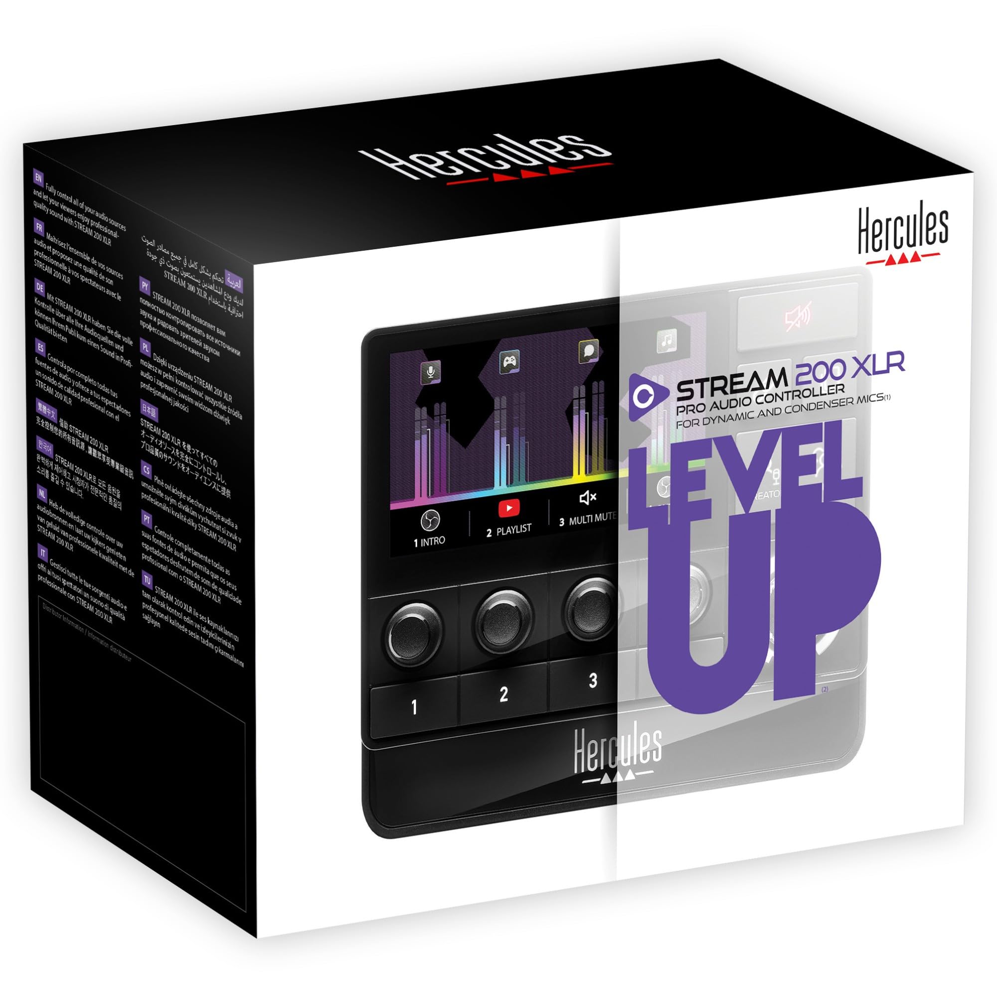 Hercules Stream 200 XLR - Contrôleur audio, carte son intégrée