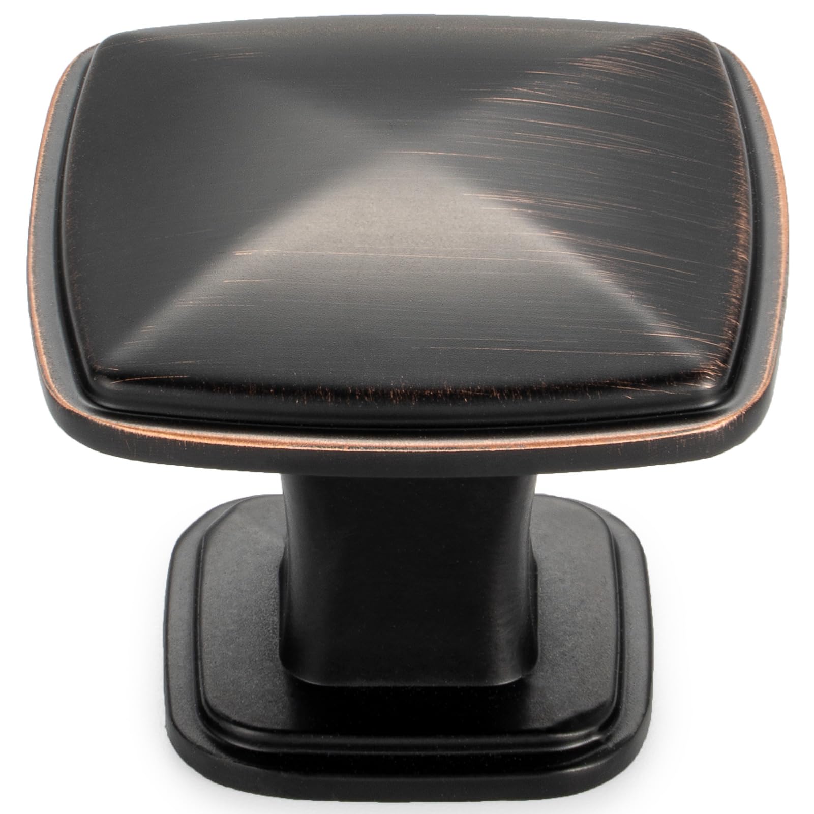Koofizo Stepped Square Cabinet Knob - Oil Rubbed Bronze Pull Handle (31mm / 1.2 Inch), 10-Pack for Kitchen Cupboard Door, Bedroom Dresser Drawer, Bathroom Wardrobe Hardware (B07YS3PS9B) Amazon Price History, Amazon Price Tracker