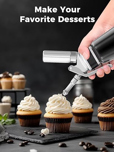 Vista 7 de Dispensador de Crema Batida Negro