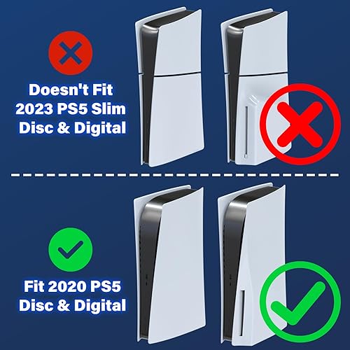 Miniatura 2 de Estación de refrigeración para PS5 con estación de carga de controlador para consola Playstation 5Digital, soporte de refrigeración para PS5