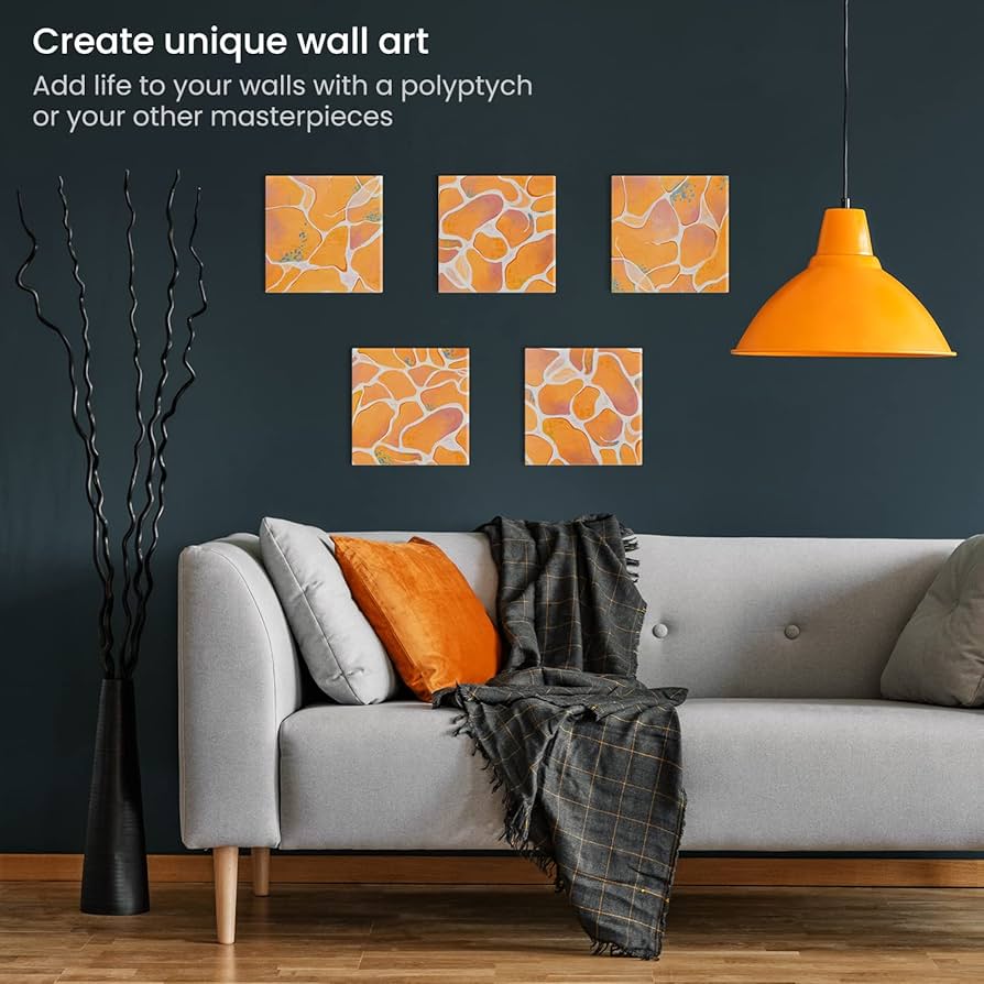 Hi-STANDARD　TM paint CANVAS Amazon.com: ARTEZA Canvas Panels 8x8 Inch, White Blank Pack