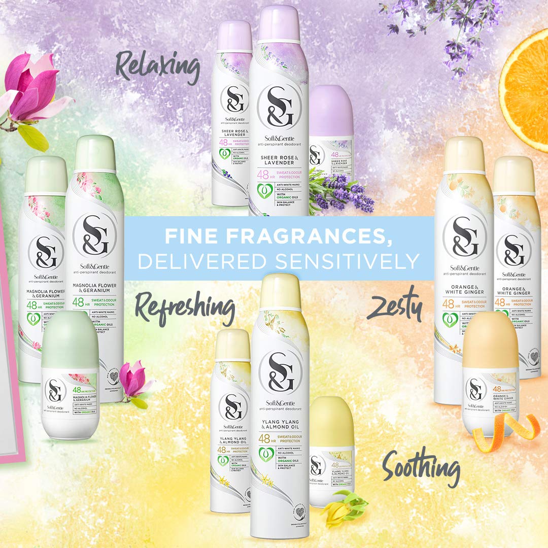 Soft & Gentle Antiperspirant Deodorant Spray 250ml Sheer Rose