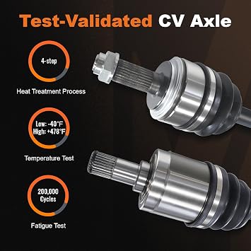 ODM Front Left CV Axle Shaft Assembly, Driver Side Axle