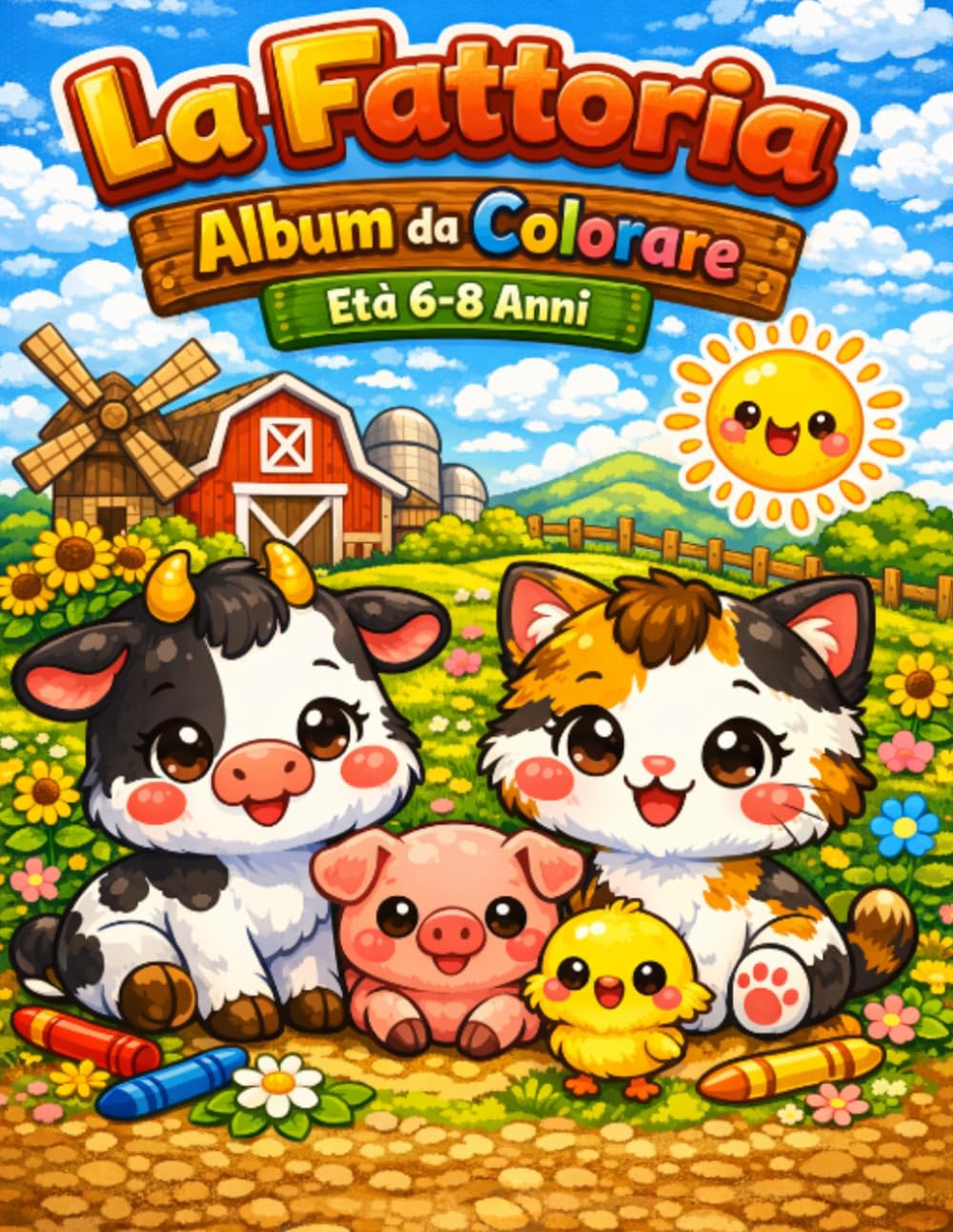 LA FATTORIA: ALBUM DA COLORARE 6 - 8 ANNI (Luna Colors - Explorer 6 - 8)