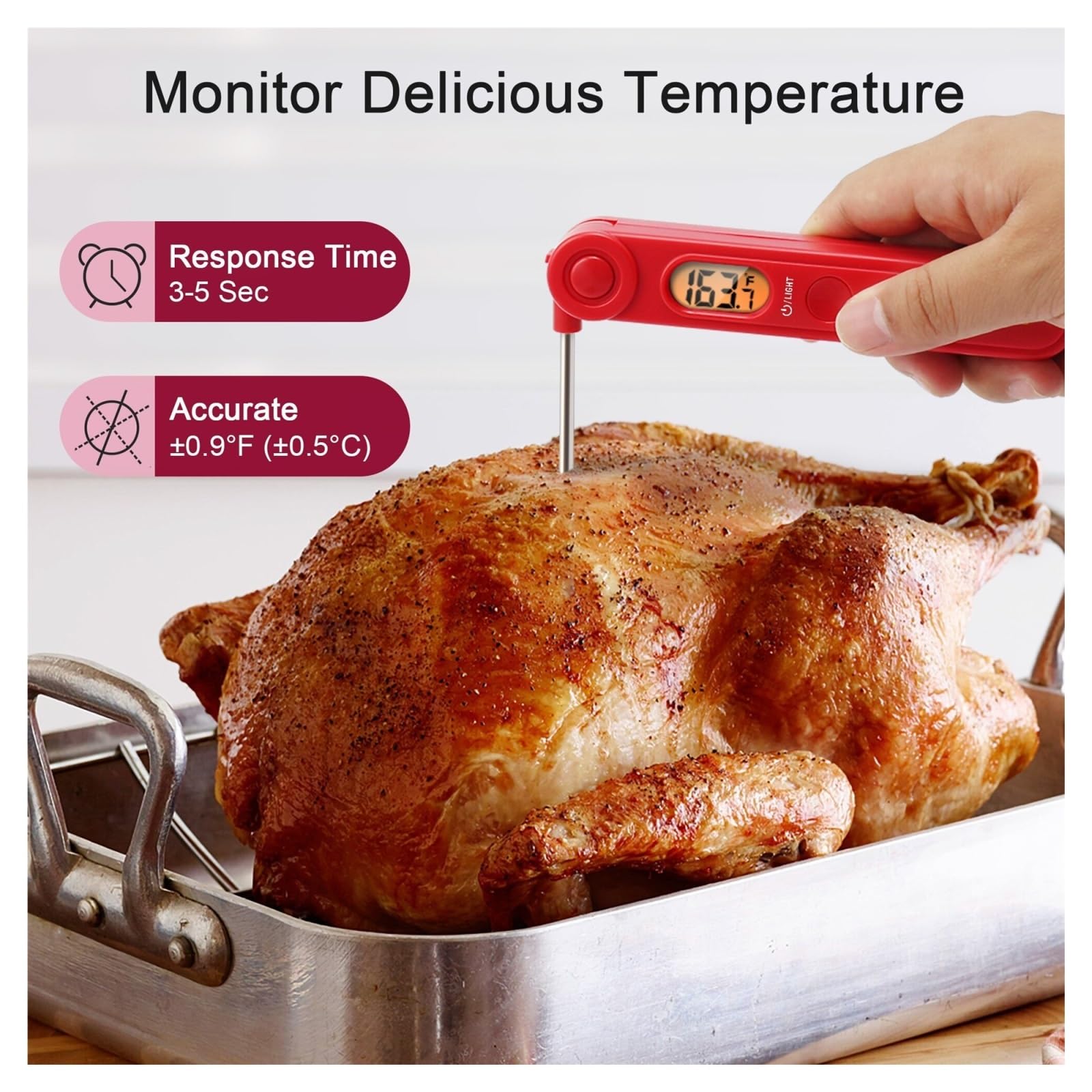 Cuisine De Lecture Instantanée Faisant Cuire Le Thermomètre Numérique Viande For Griller Barbecue Précis Rapide Surveillance Temps Réel