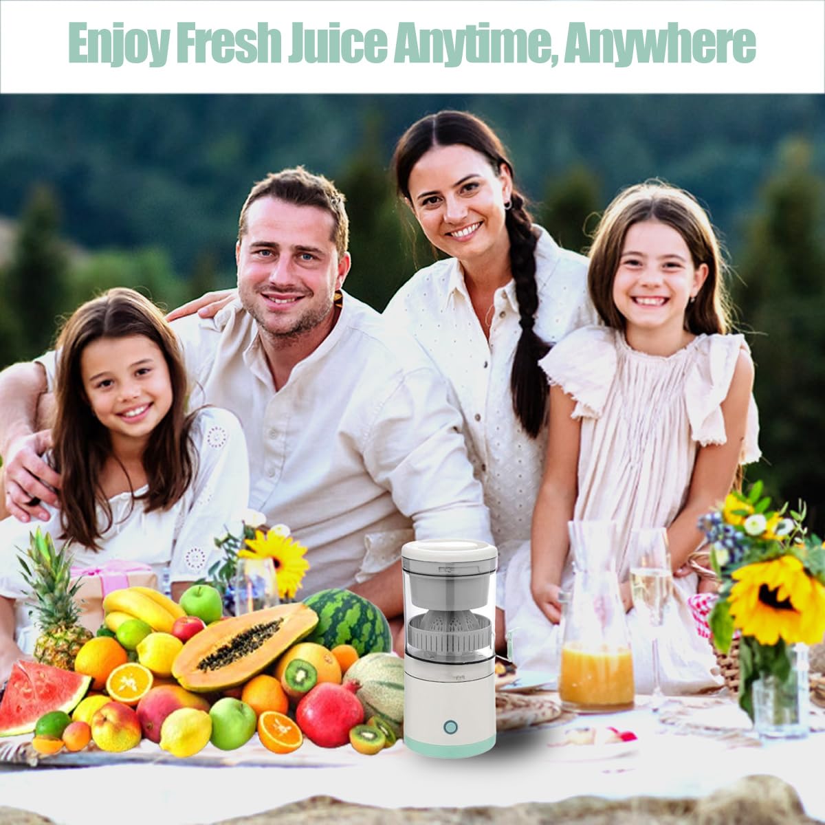 GiftPlus Electric Citrus Juicer - Rechargeable Juicer Machine with