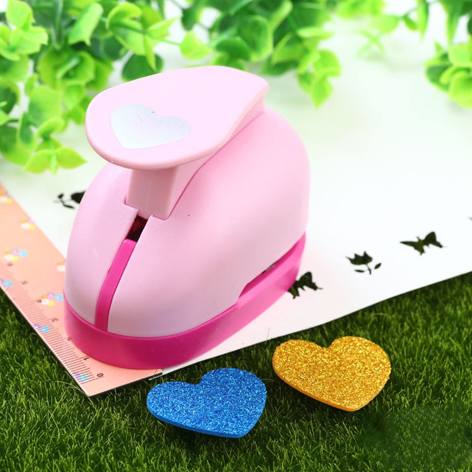 Perforatrice per Carta: 5 Pezzi Perforatrice Decorativadi Carta, Foratrice per Cartas Forme Diverse, Creativa Punzoni Punzonatrice, Fustellatrice Creativa per Le Carte Scrapbook Fai Da Te