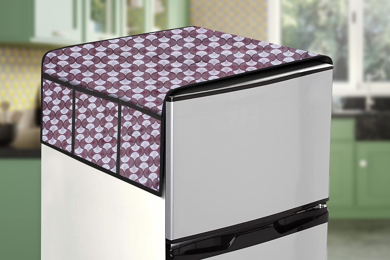 Stylista Refridgerator top Cover Suitable for Whirlpool FP 263D PROTTON Roy, 240 Liter Fridge, Dimension (WXD) 65x111 CM, Counterchange Pattern Grey (B0C93VX74J) Amazon Price History, Amazon Price Tracker