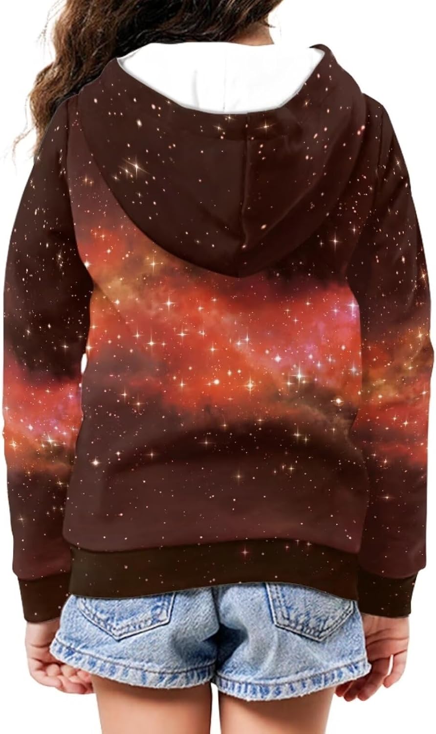 HUIACONG Cool Thunder Football Boys T-shirts Red Starry Kids Long Sleeve Sweatshirts with Zip and Pocket Hoodies for Children Fall Athletic Clothing Size 6/7 Girls Trendy Sweaters