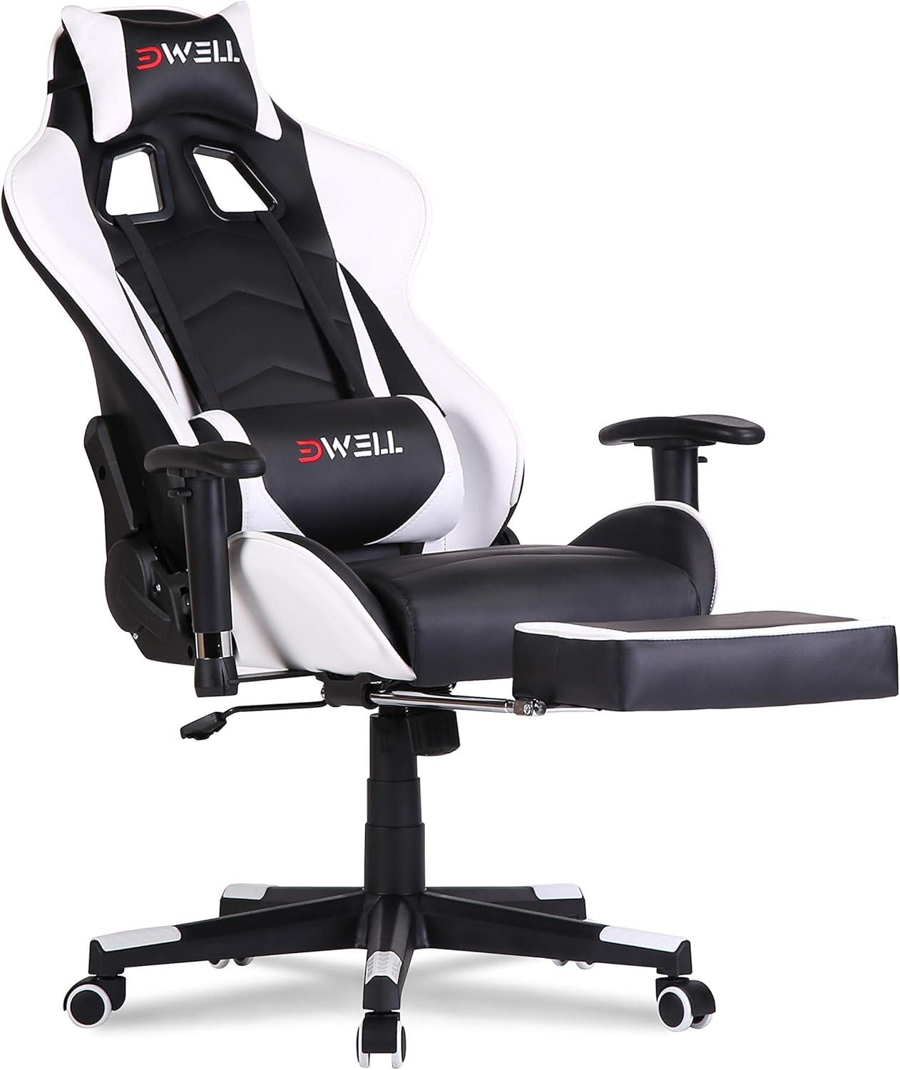 Gaming Chair with Footrest Computer Chair Racing Chair High
