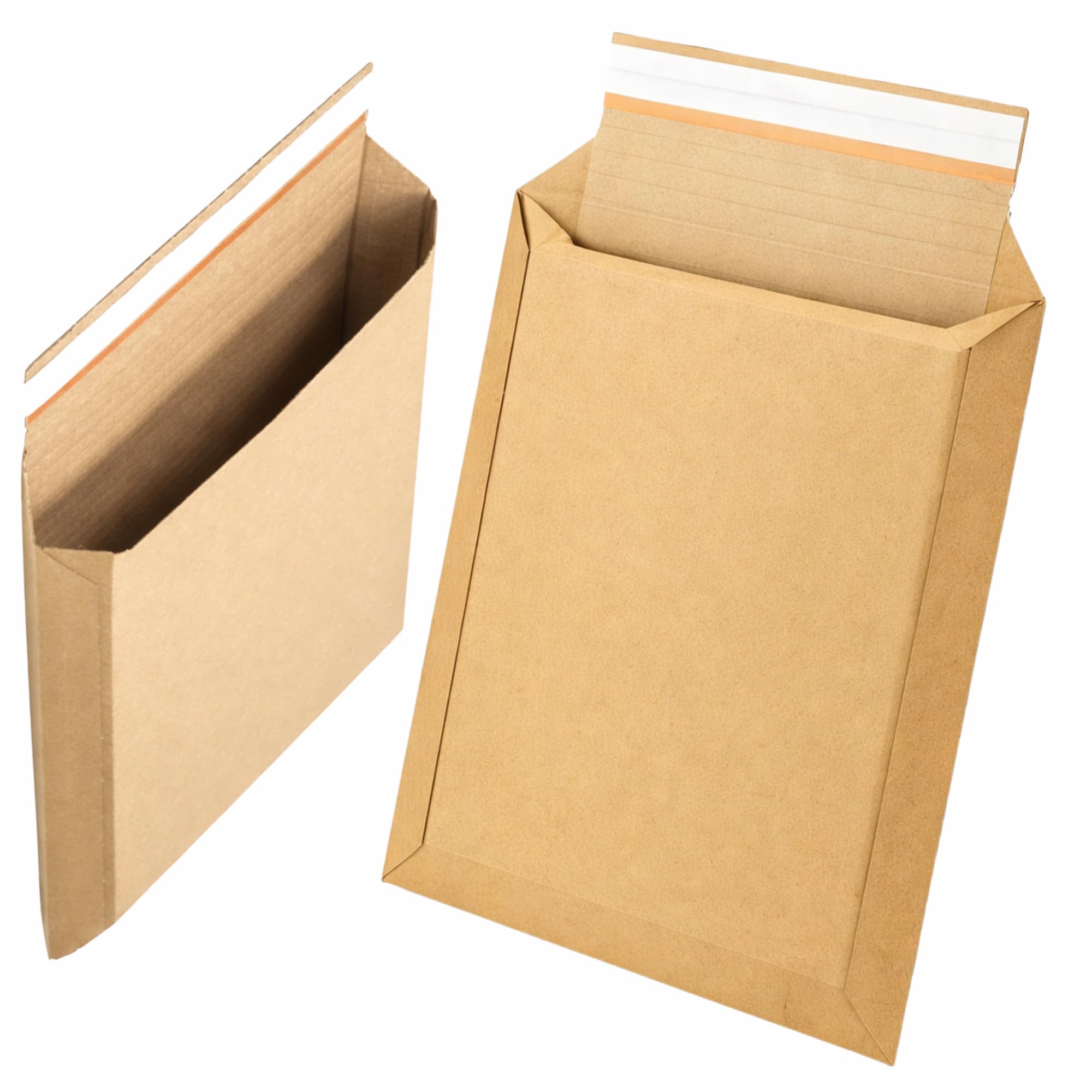 25 Sobres de Envío de Cartón Rígido A4+ 385 x 321 mm – Sobres de Cartón – Fuelle Expandible 70 mm, Cierre Autoadhesivo y Tira Abrefácil – Ideales para Libros, Catálogos y Documentos
