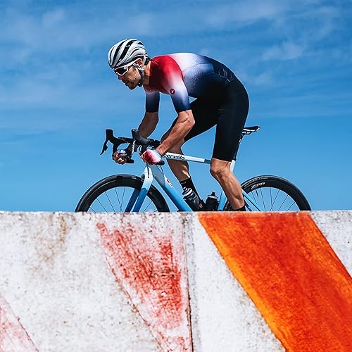 Miniatura 8 de CASTELLI Culotte corto Aero RC para hombre con almohadilla de asiento profesional para ciclismo de carretera y carreras de nivel superior