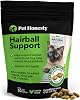 Pet Honesty Cat Hairball Support Chews - Cat Hairball Solution, Supports Skin & Coat and Digestion, May Help Eliminate Furballs, Cat Vitamins and Supplements - Chicken 30-Day Supply