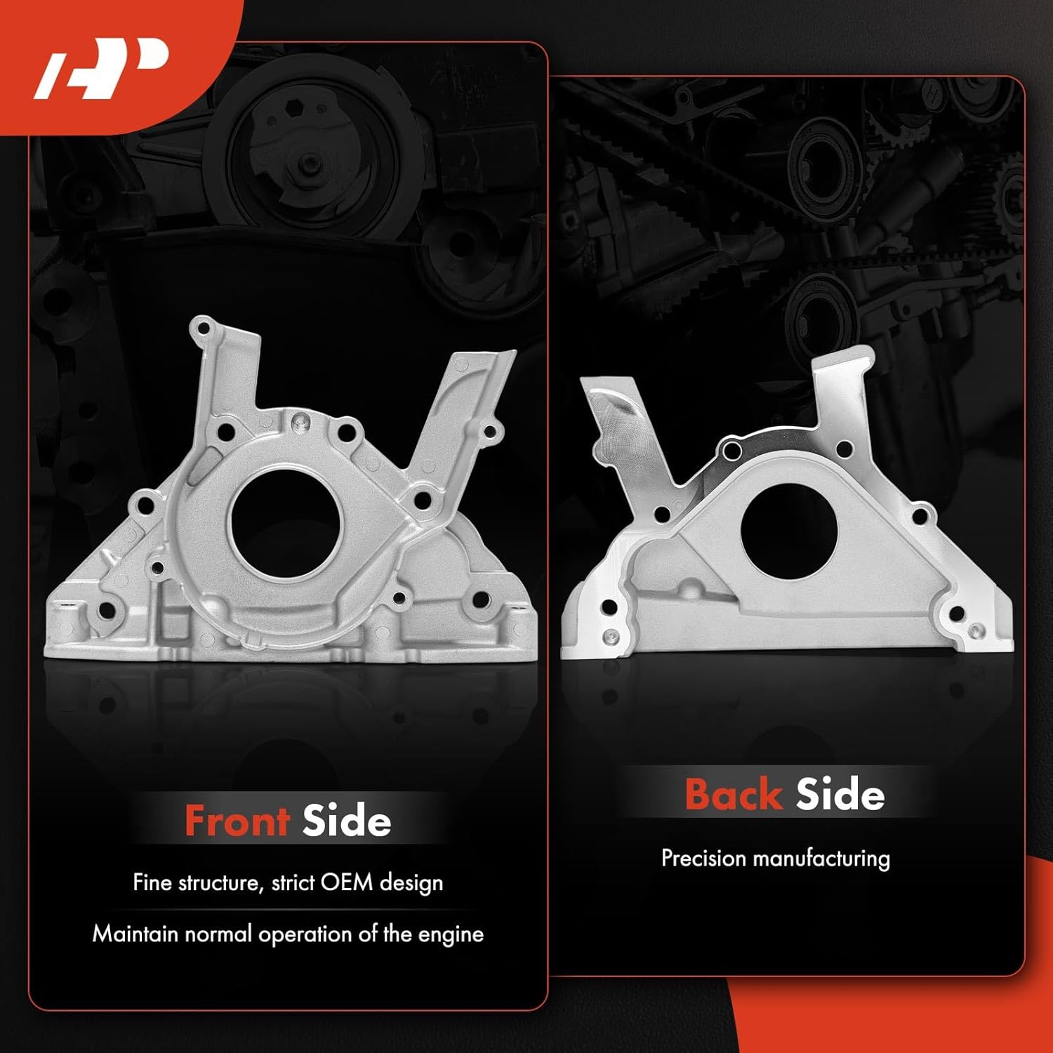 A-Premium Engine Timing Cover Compatible with Volkswagen Jetta 2005-2006 2010-2014, Golf 2010-2014, Beetle 2013-2014, EuroVan 2006-2009, 1.9L 2.0L