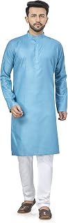 Men's Kurta for All Festival Occasion and Regular use and 100% Cotton Blend with one mask