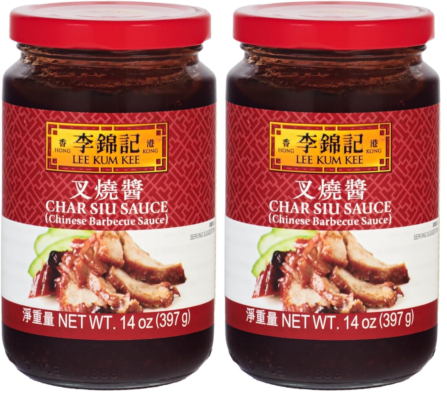 Lee Kum Kee Char Siu Sauce – Würzsauce mit Soja, Honig und Knoblauch – 1 x 397 g (Packung mit 2)