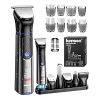 Kensen 18-In-1 Regolabarba Uomo 120 Minuti di Autonomia Rasoio Elettrico Corpo Uomo