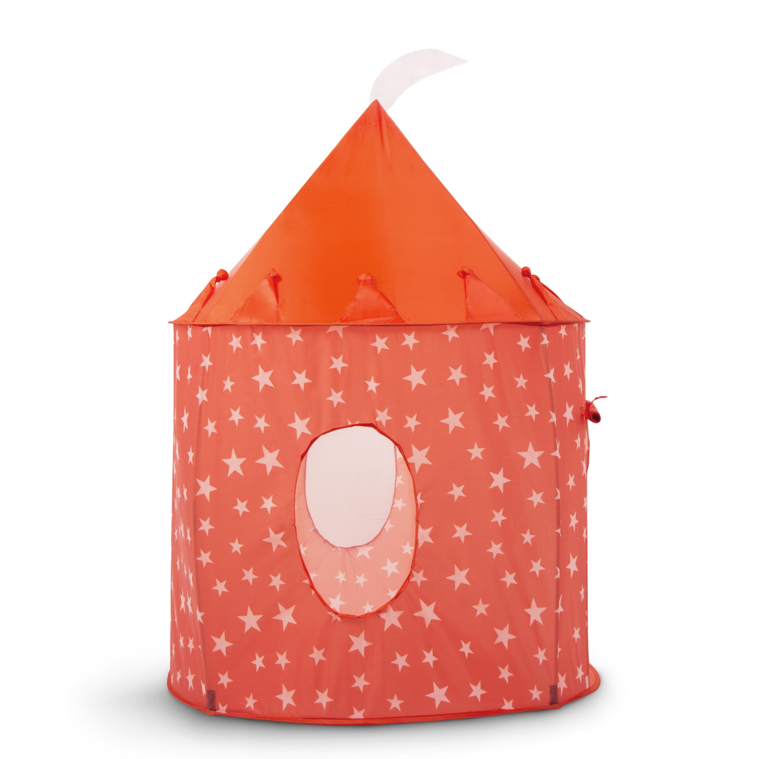 Tente de Jeu Orange pour Enfants, Maison de Jeu Pop-up Étoilée Intérieur/Extérieur pour Enfants et Tout-petits, Tanière de Jeu/Piscine à Balles & Jouets de Jardin, Design Orange Étoilé Unisexe