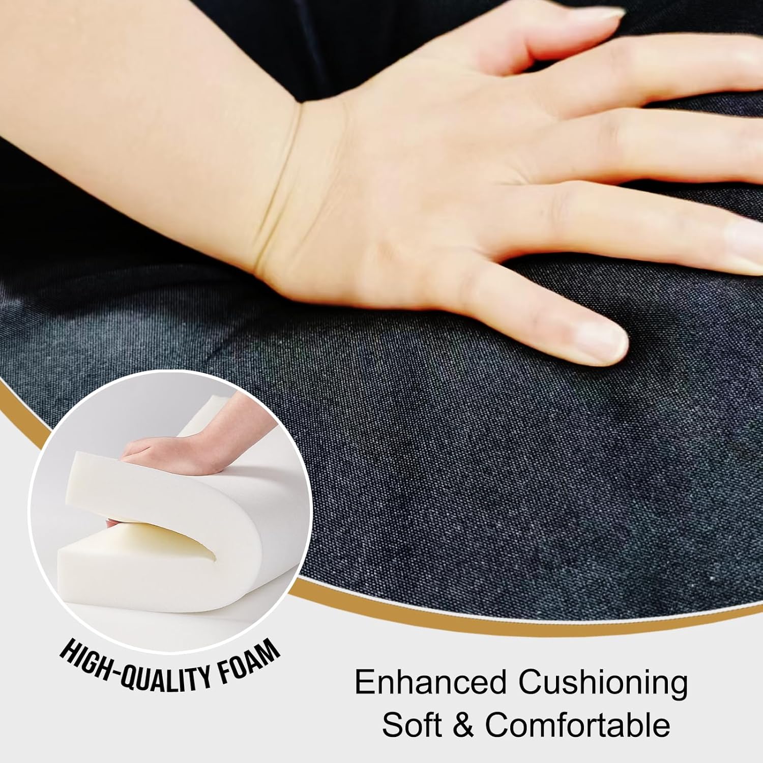 スタジアムシートクッション 厚さ3.15インチ ポータブル ハンドル付き ブリーチャークッション 屋内/屋外イベント用 防水チェアパ