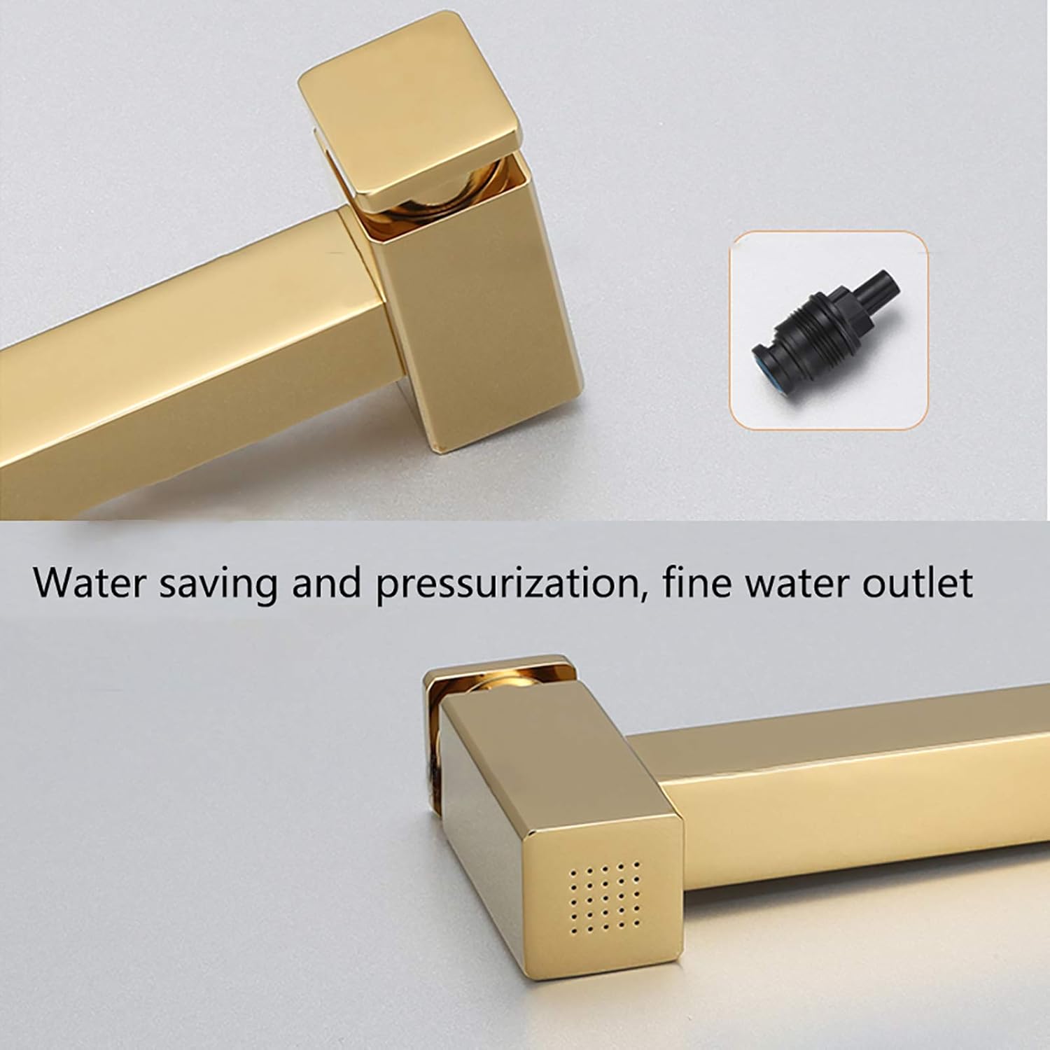 Titanium Gold Handheld Bidet Sprayer for Toilet,Wall Mounted Bathroom Cloth Diaper Set Brass Single Cold Water Kit for Personal Hygiene,1M Hose