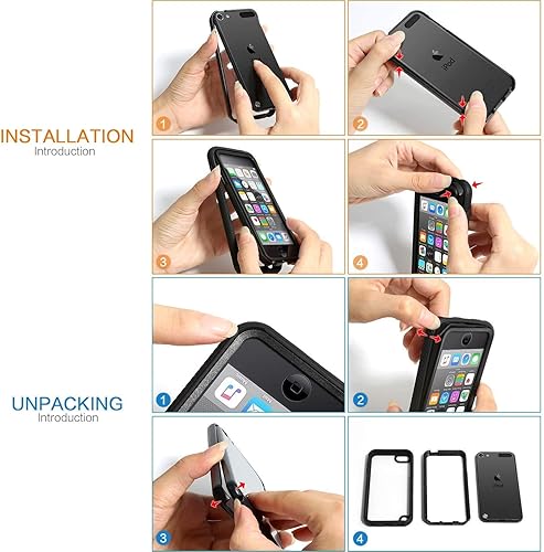 Miniatura 9 de IDweel Funda para iPhone 8 Plus7 Plus, carcasa resistente a prueba de golpes con protector de pantalla integrado, funda híbrida resistente a los