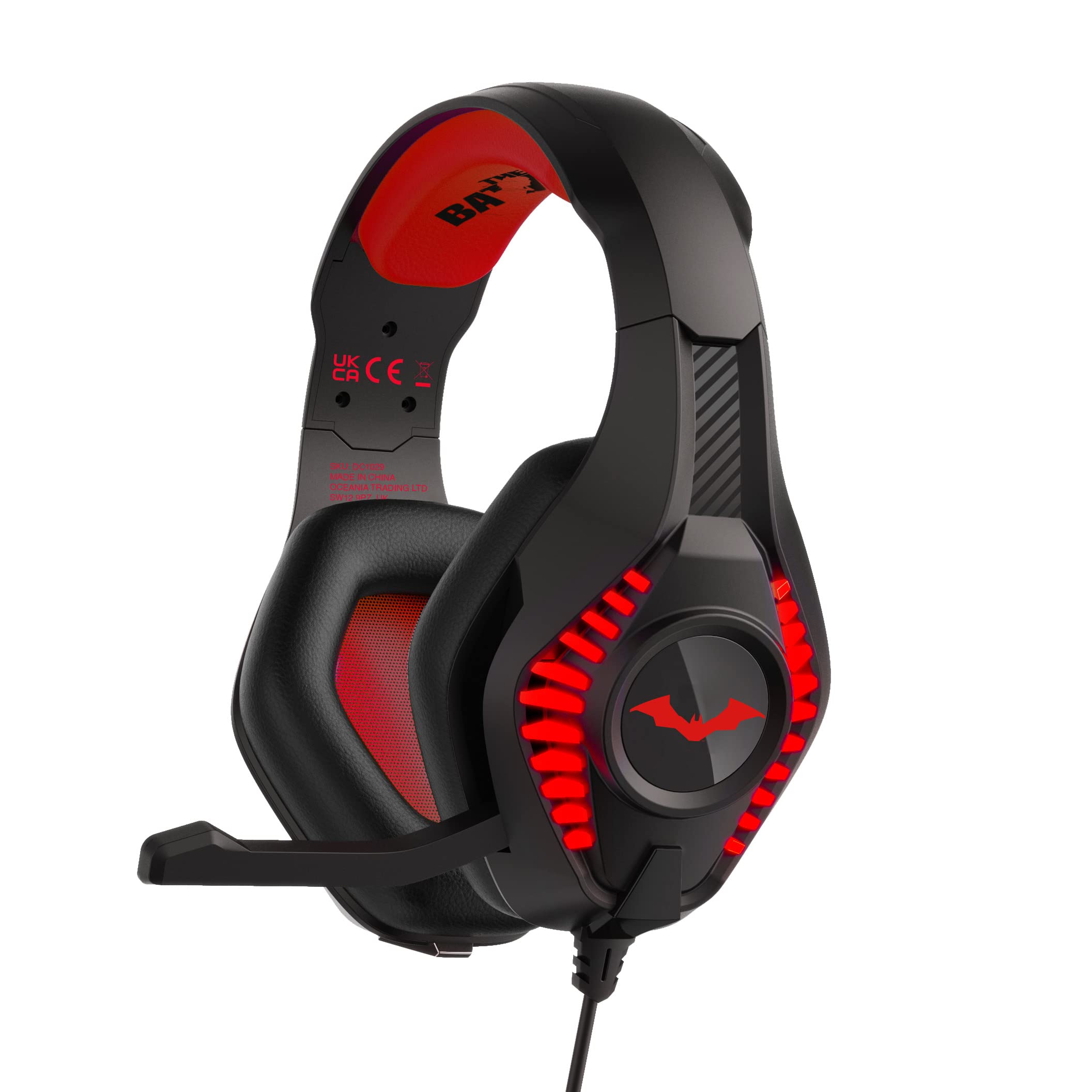 Sponsored Ad – OTL Technologies DC1029 Batman Pro G5 Wired Gaming Headphones Black/Red, Bluetooth