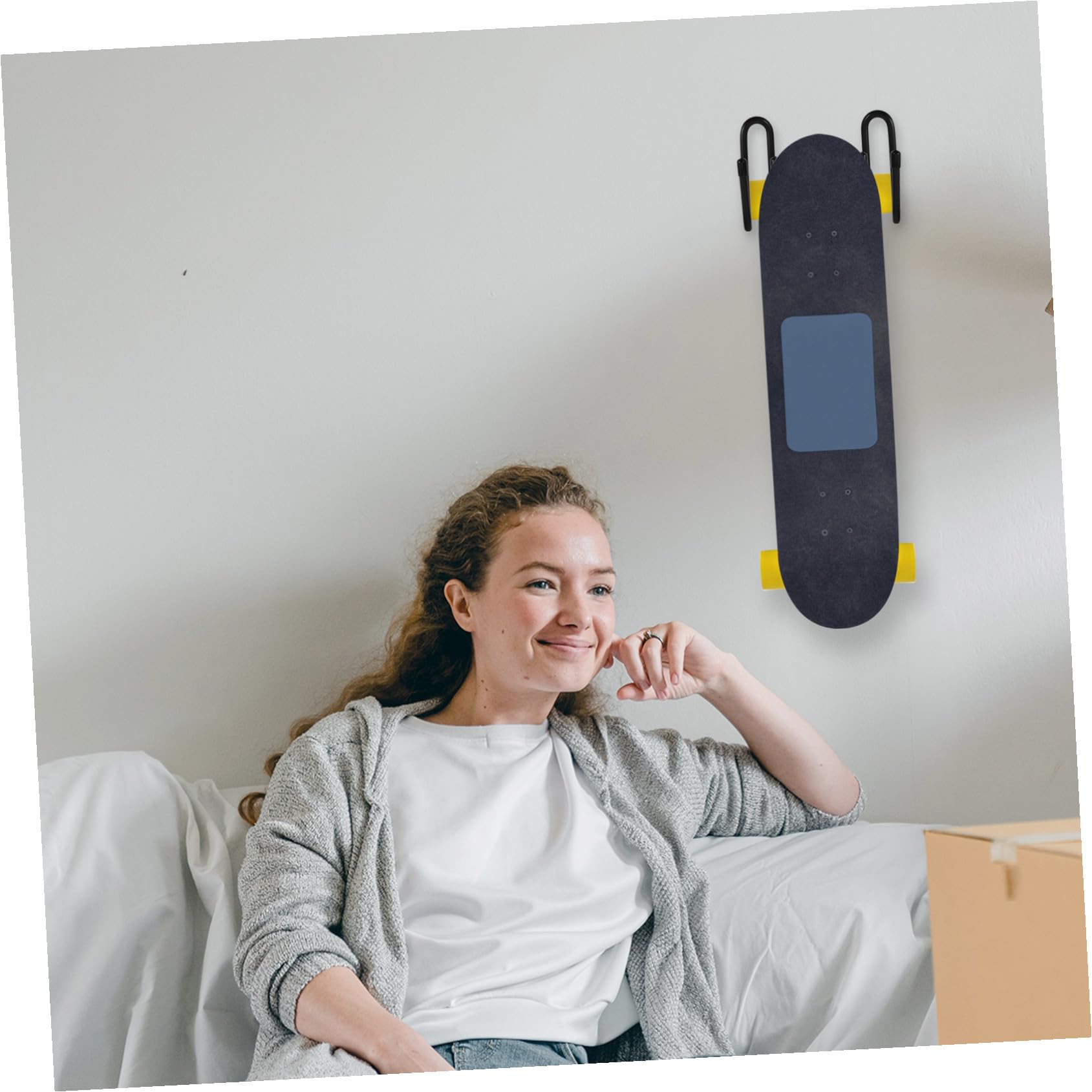 Gancho de Pared para Tabla de Surf Colgador Retráctil Negro