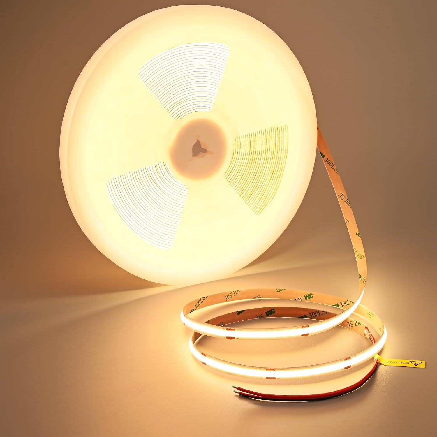 24V COB LED Strip Lights 49.2ft/15M Warm White 3000K