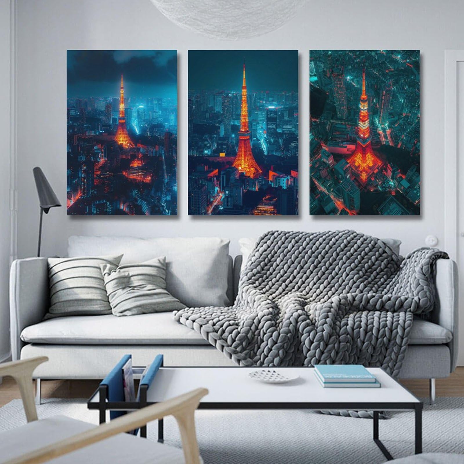 Amazon.co.jp: 3枚 美しい東京の街並み 絵画 インテリア ポスター