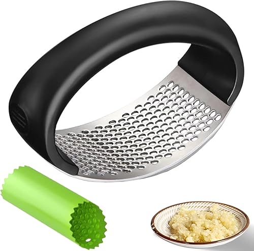 Trituradora de ajo de acero inoxidable 2026, trituradora de ajo, prensa de ajo para el hogar y la cocina, utensilios de cocina para el hogar,
