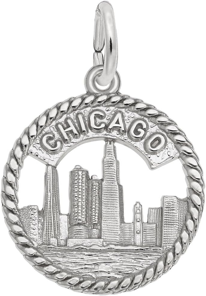 Chicago Skyline Charm, Charms for Bracelets and Necklaces