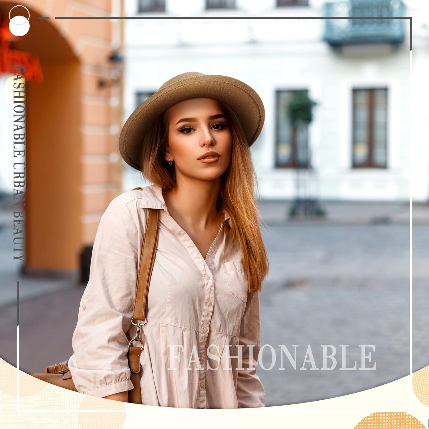 Hercicy Wool Fedora Hats for Women Vintage Felt Boho Hat with Decorative Belt Panama Pork Pie Jazz Style Headwear